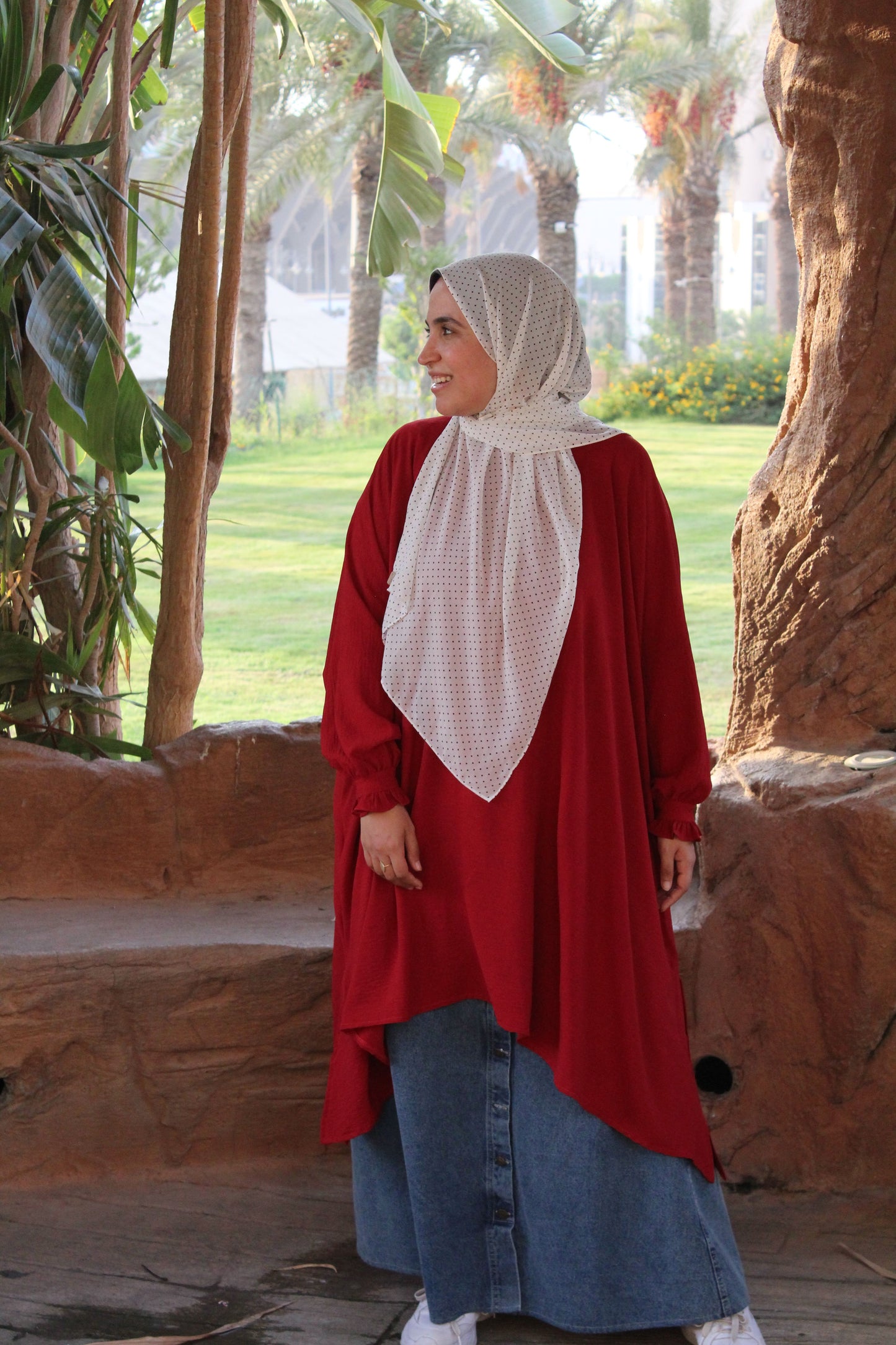 Oversized Blouse Maroon