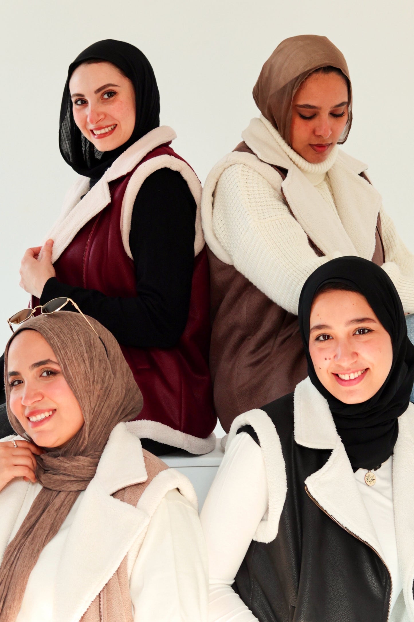 Leather Vest with Fur