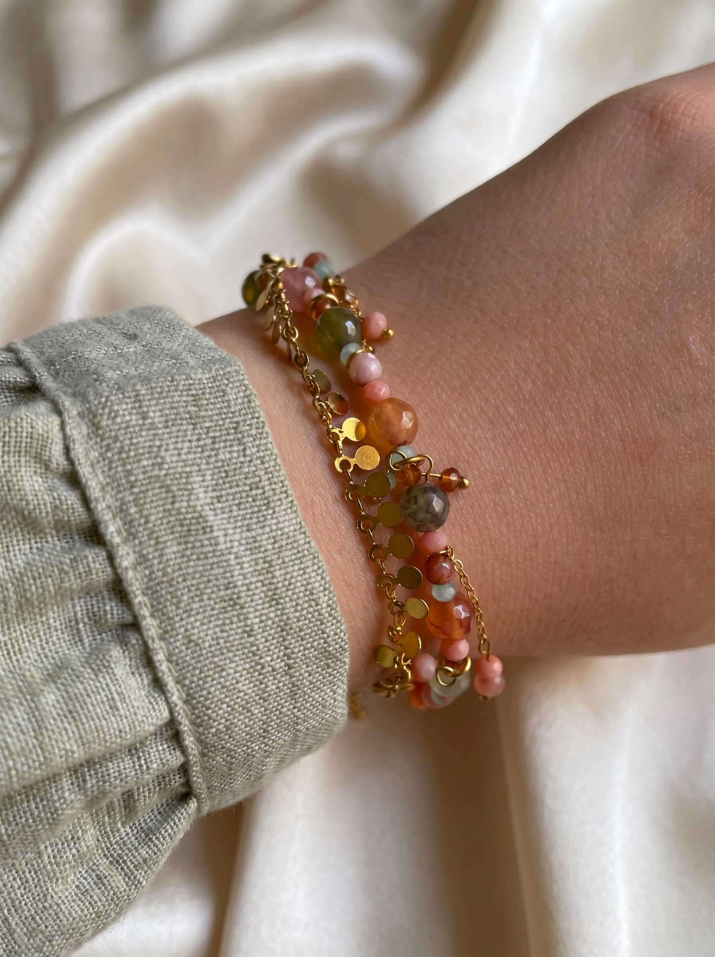 Agate Mosaic Bracelet
