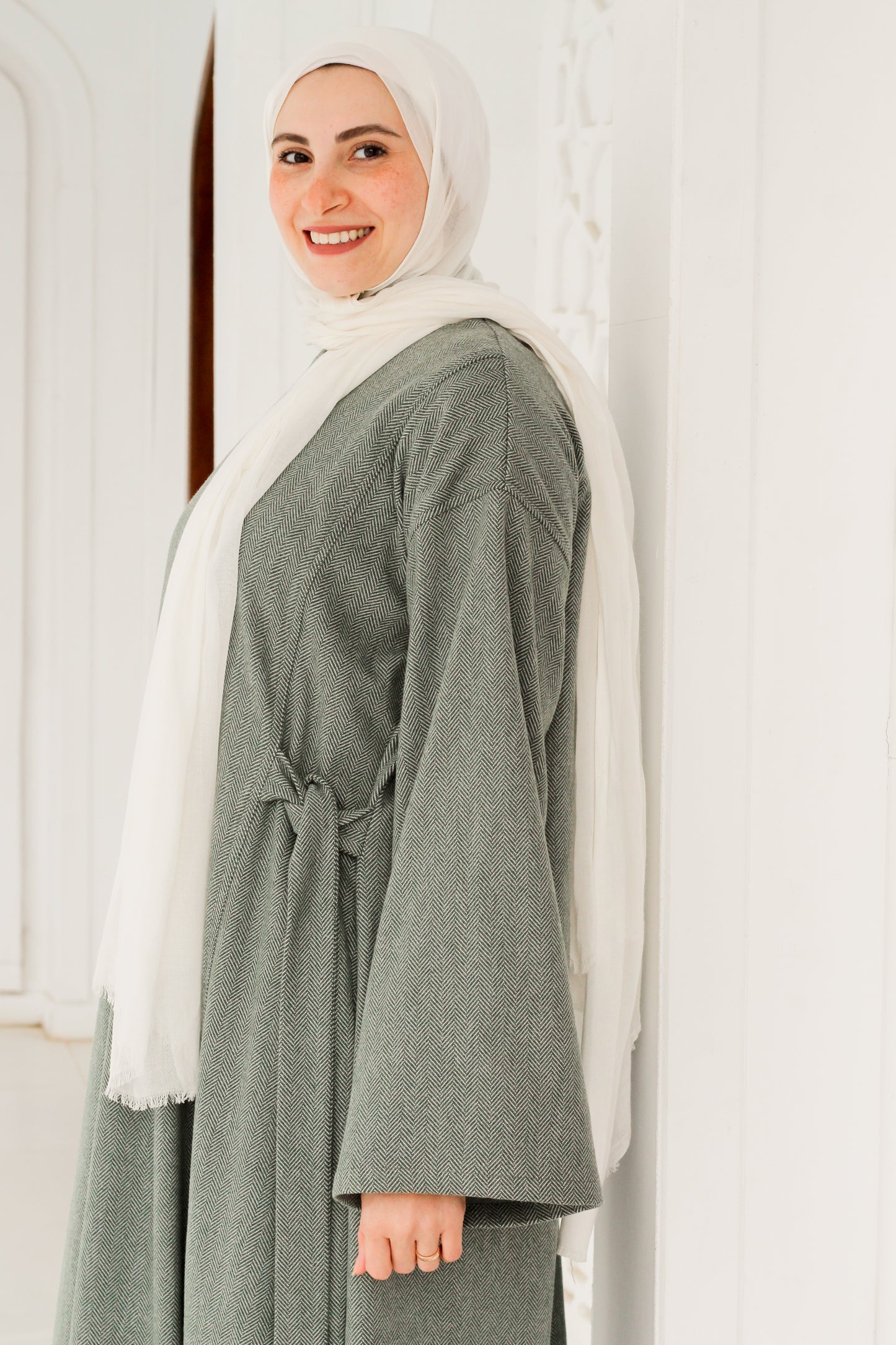 فستان صوف أنيق