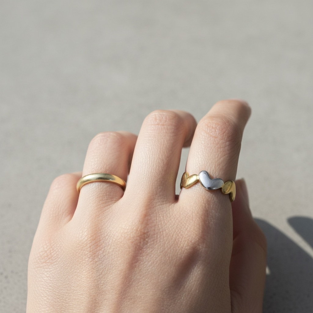 Hearts Stainless steel Ring