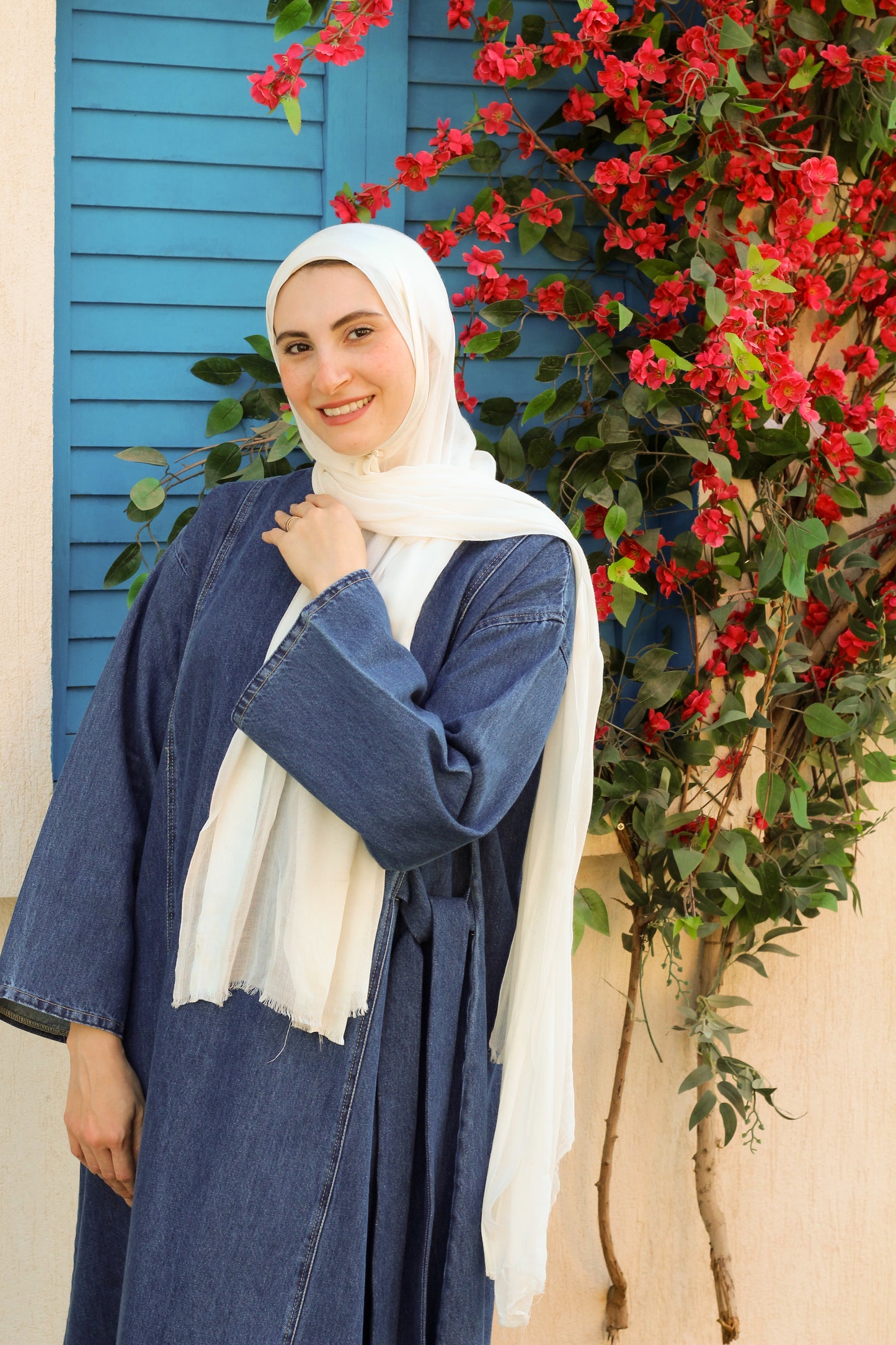 فستان جينز فاخر/شتوي