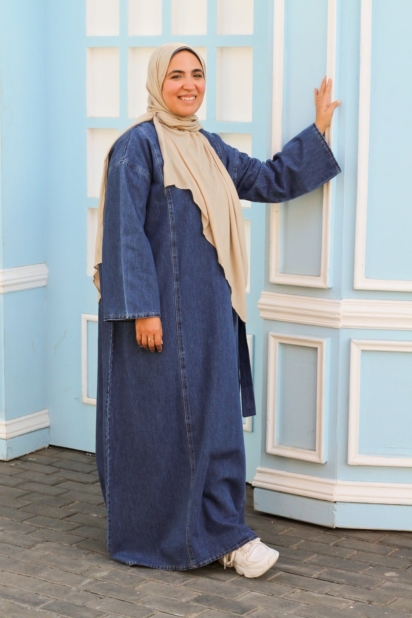 فستان جينز فاخر/شتوي