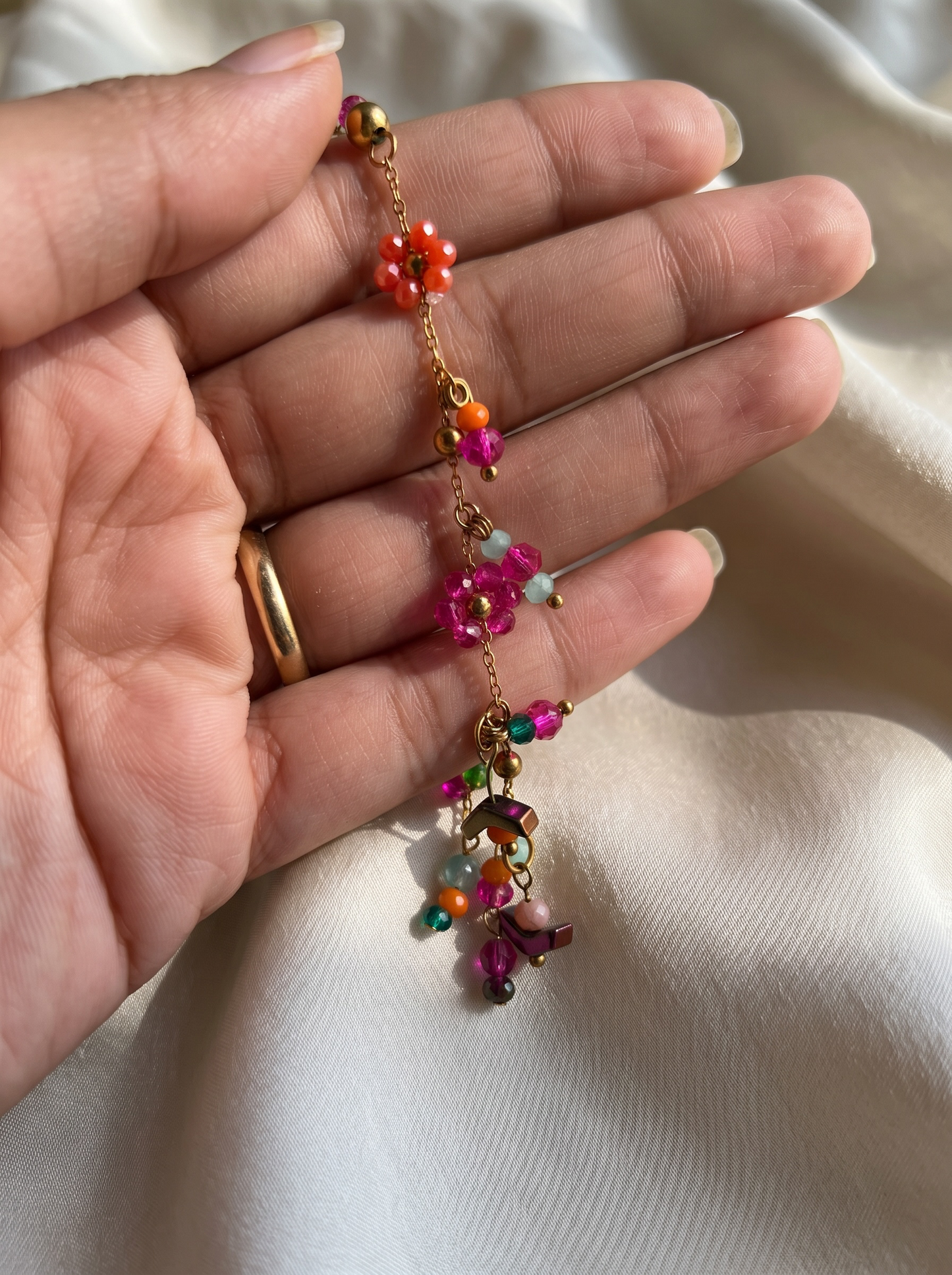 Daisy Charm Bracelet