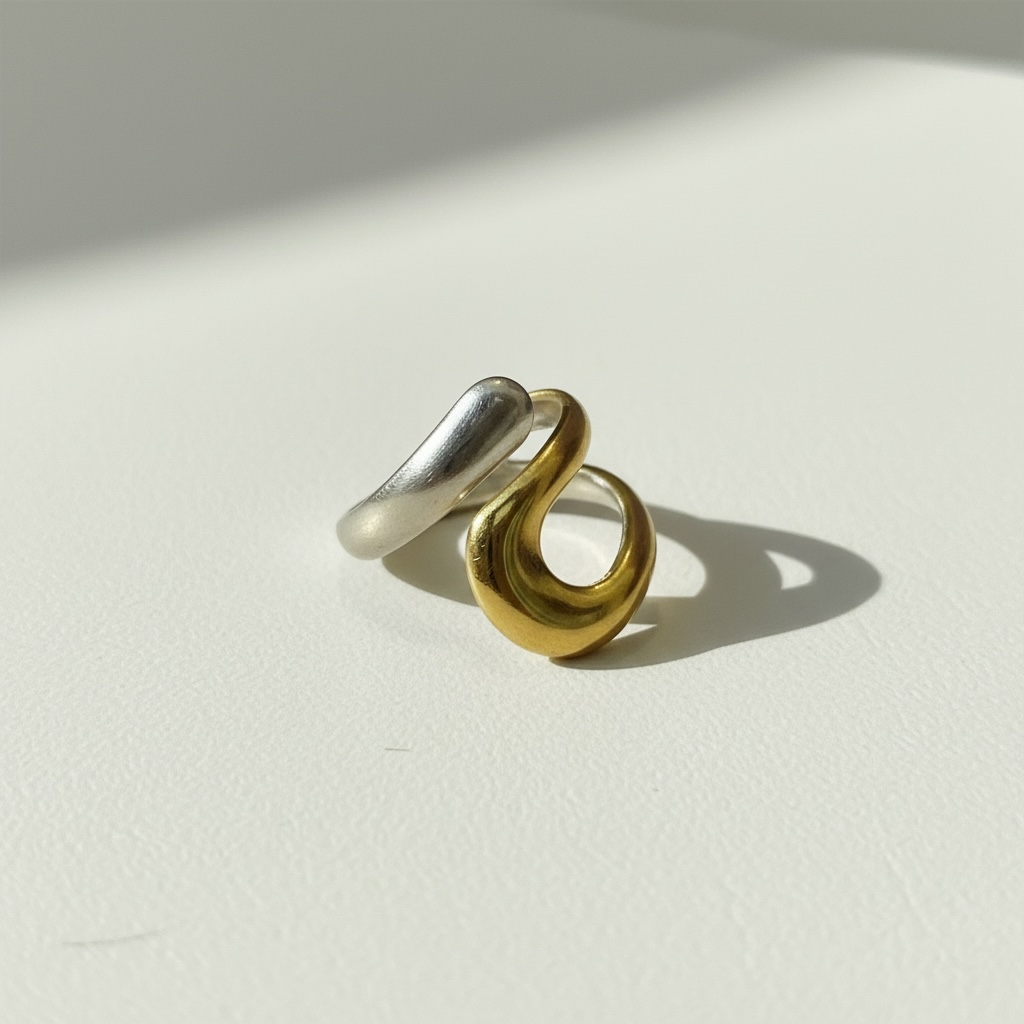 Wave Stainless Steel Ring