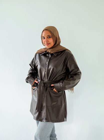 Leather Shirt ( Fully lined )