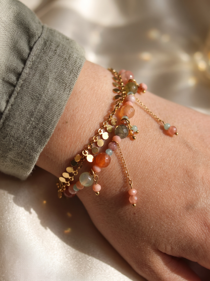 Agate Mosaic Bracelet