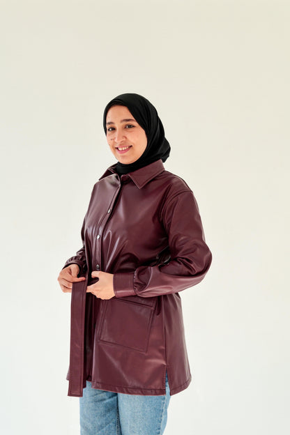 Leather Shirt ( Fully lined )
