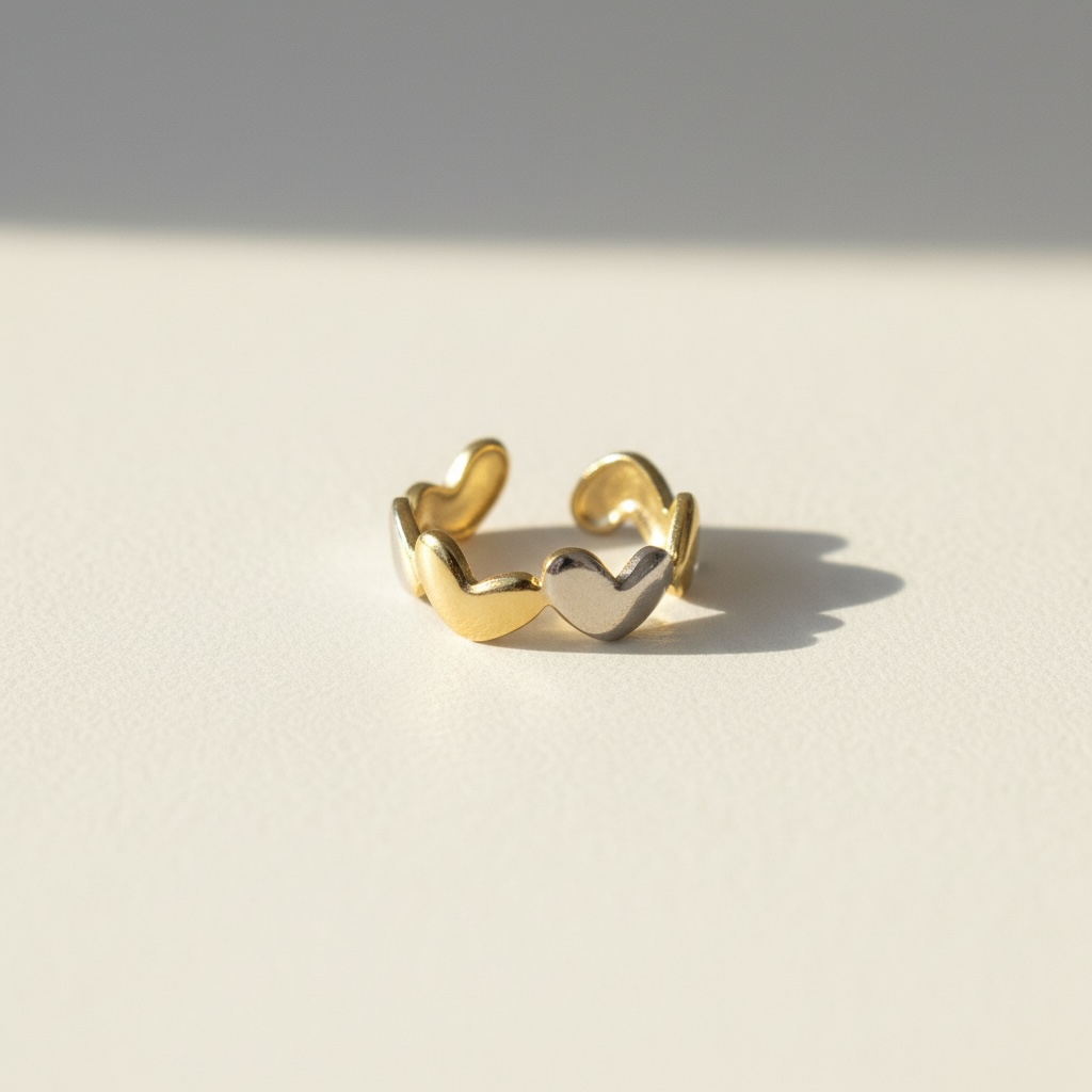 Hearts Stainless steel Ring