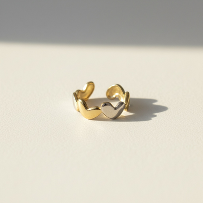Hearts Stainless steel Ring