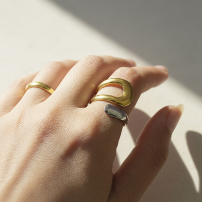 Wave Stainless Steel Ring
